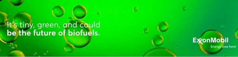 misleading exon oil ad about biofuels